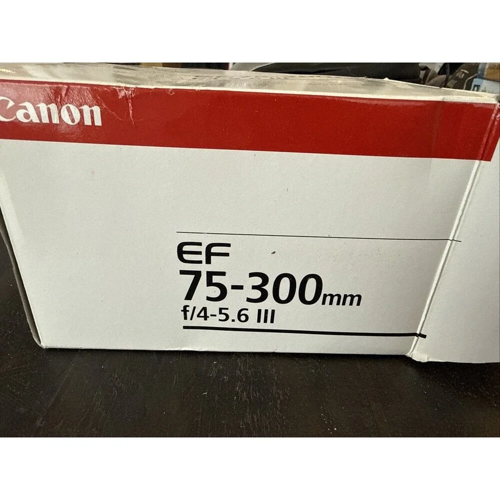 Canon EF 75-300mm f/4-5.6 III Telephoto Zoom Lens for Canon SLR Cameras NEW